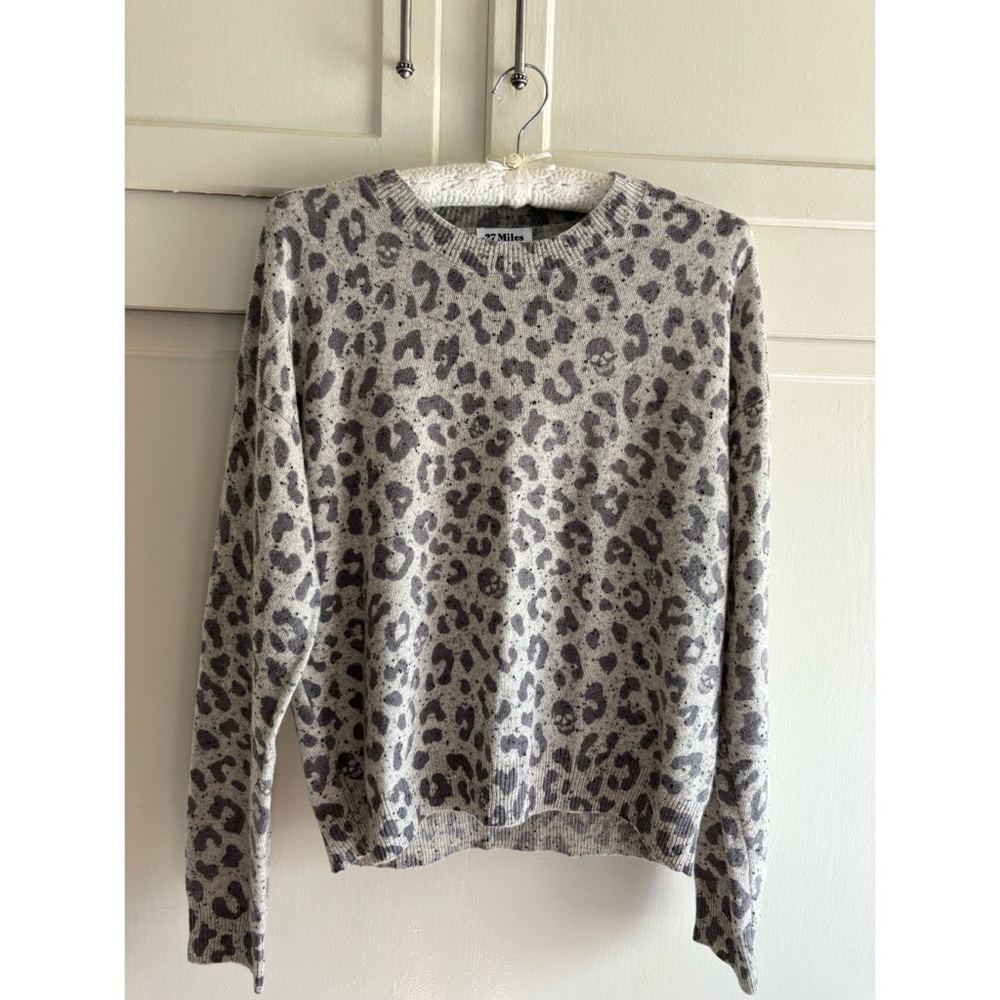 27 Miles Gray Cashmere Sweater